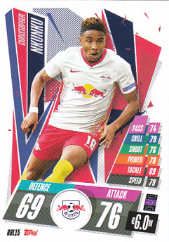 Christopher Nkunku RB Leipzig 2020/21 Topps Match Attax CL #RBL15